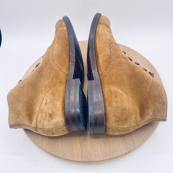 Frye Astor Boots Mens 9.5 Brown Suede Lace Up Chukka Ankle - Picture 9 of 11